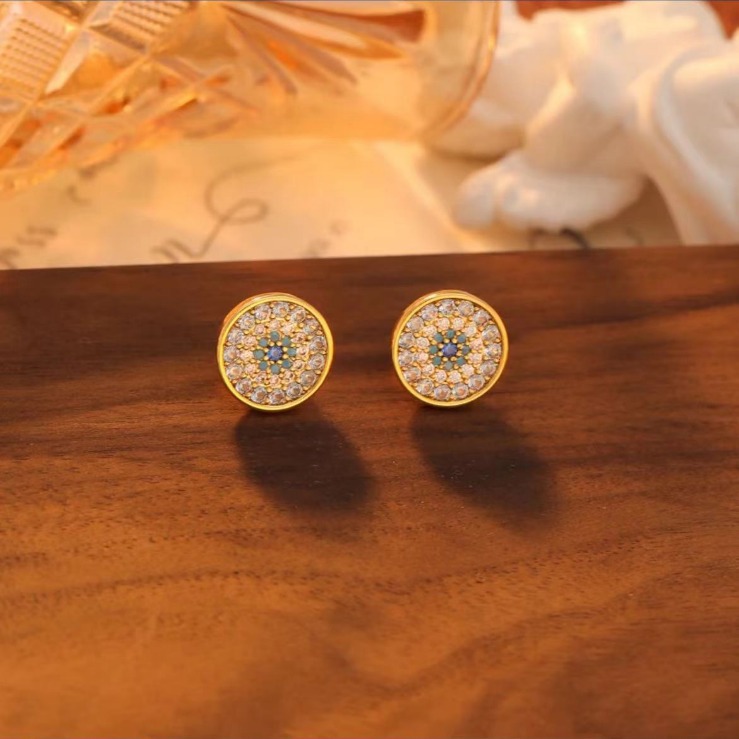 Womens All Seeing Studs  |  Novelty Jewelry & Watches Blue