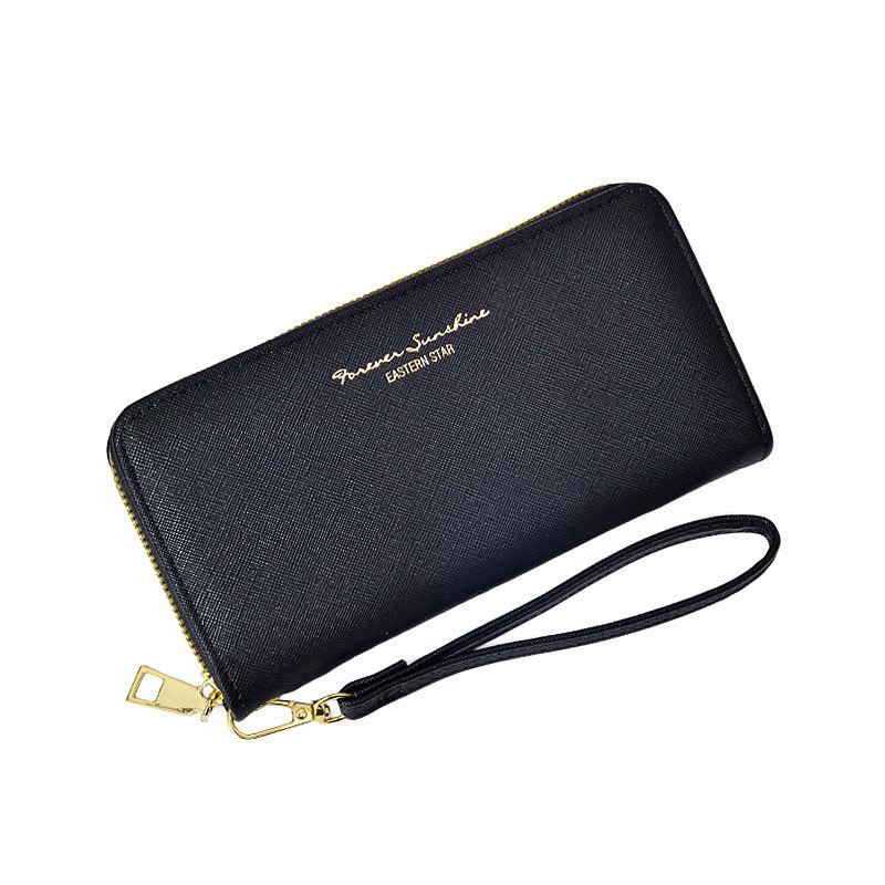 Womens Ava Zip-Around Continental Wristlet  |  Wristlets & Pouches Large Wallets Black