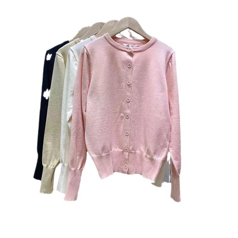 Womens Cashmere Crewneck Cardigan  |  Tops Clothing Orchid Blush