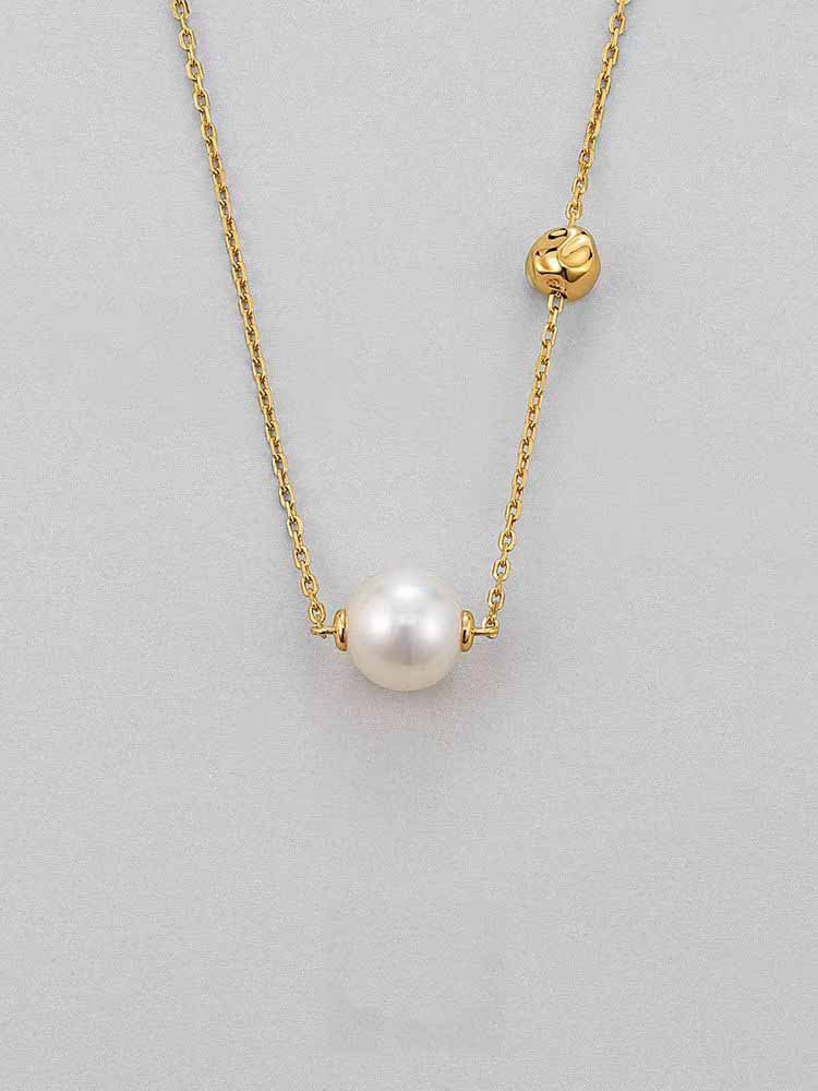 Womens Fine Meant To Be Pearl & Diamond Pendant  |  Necklaces Jewelry & Watches Gold