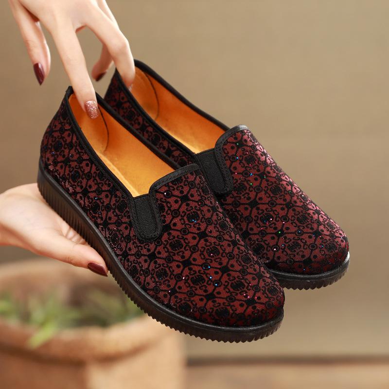 Womens Flower Lounge Loafers  |  Flats & Loafers Flats & Loafers Black Multi