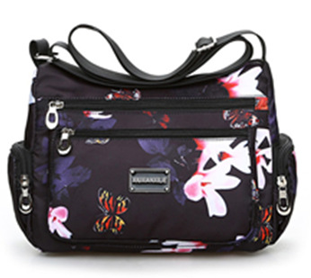 Womens Hudson Fall Poppies Convertible Crossbody  |  Crossbody Bags Crossbody Bags Black Multi