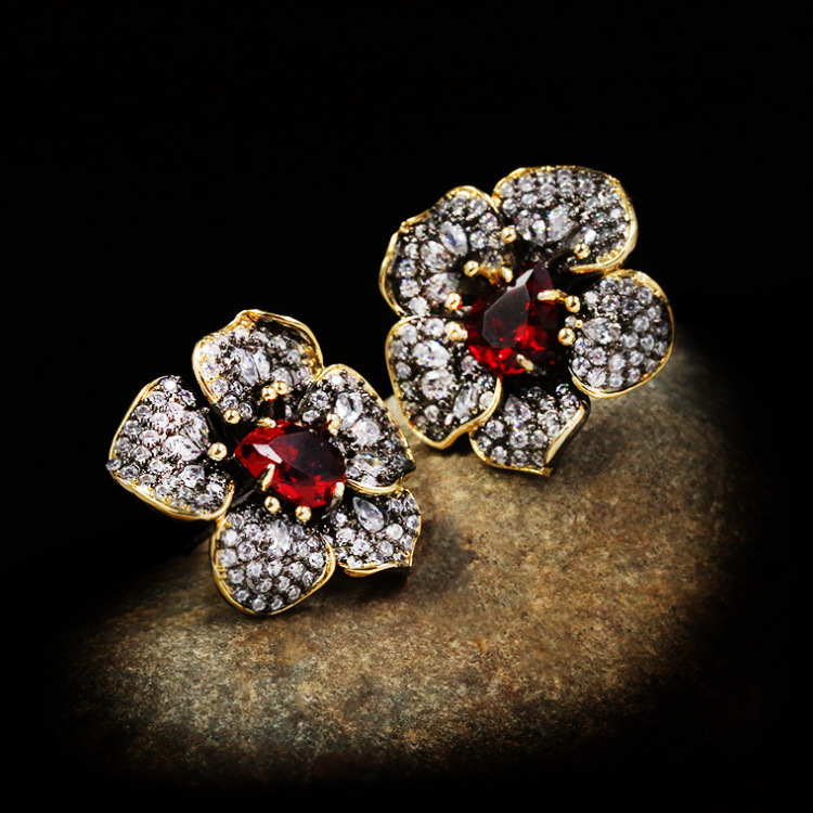 Womens Poppy Power Statement Studs  |  Earrings Earrings Earrings